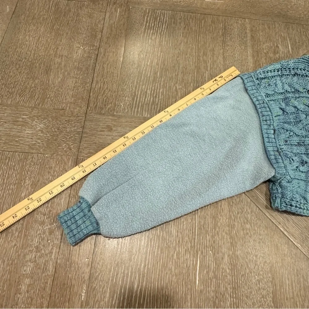 NEW FREE PEOPLE HONEY CABLE PULLOVER SIREN BLUE WOMENS SWEATER‎   SIZE XS  NWOT